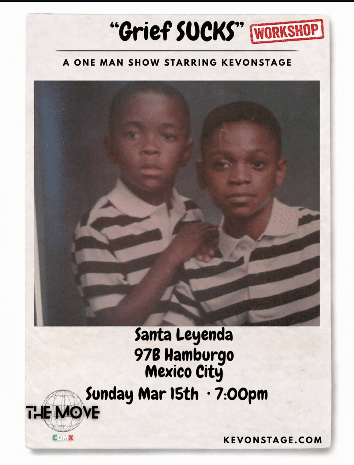 Grief Sucks: A One Man Show by KevOnStage