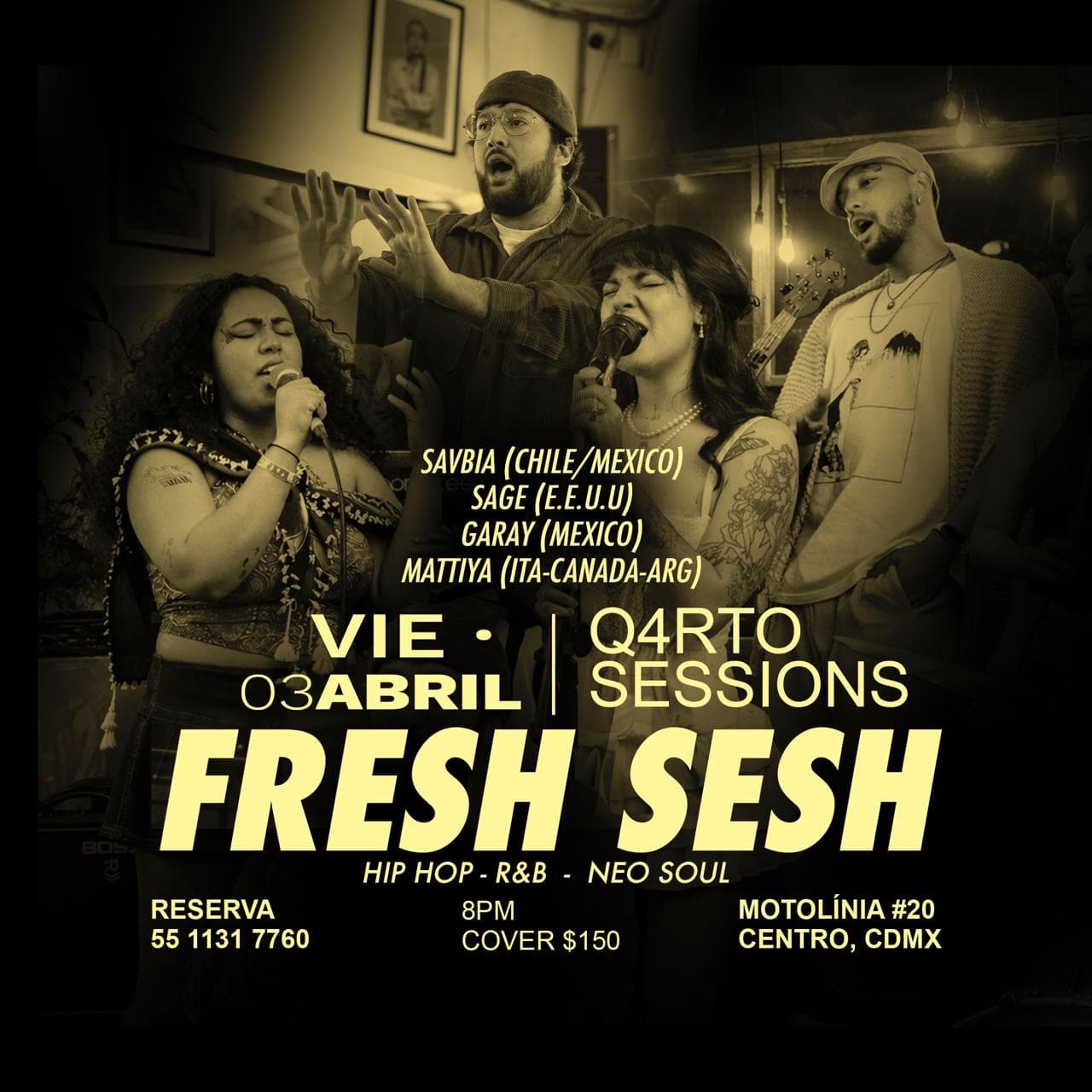 FRESH SESH - HIP HOP, RNB, NEO SOUL @ ZINCO JAZZ CLUB