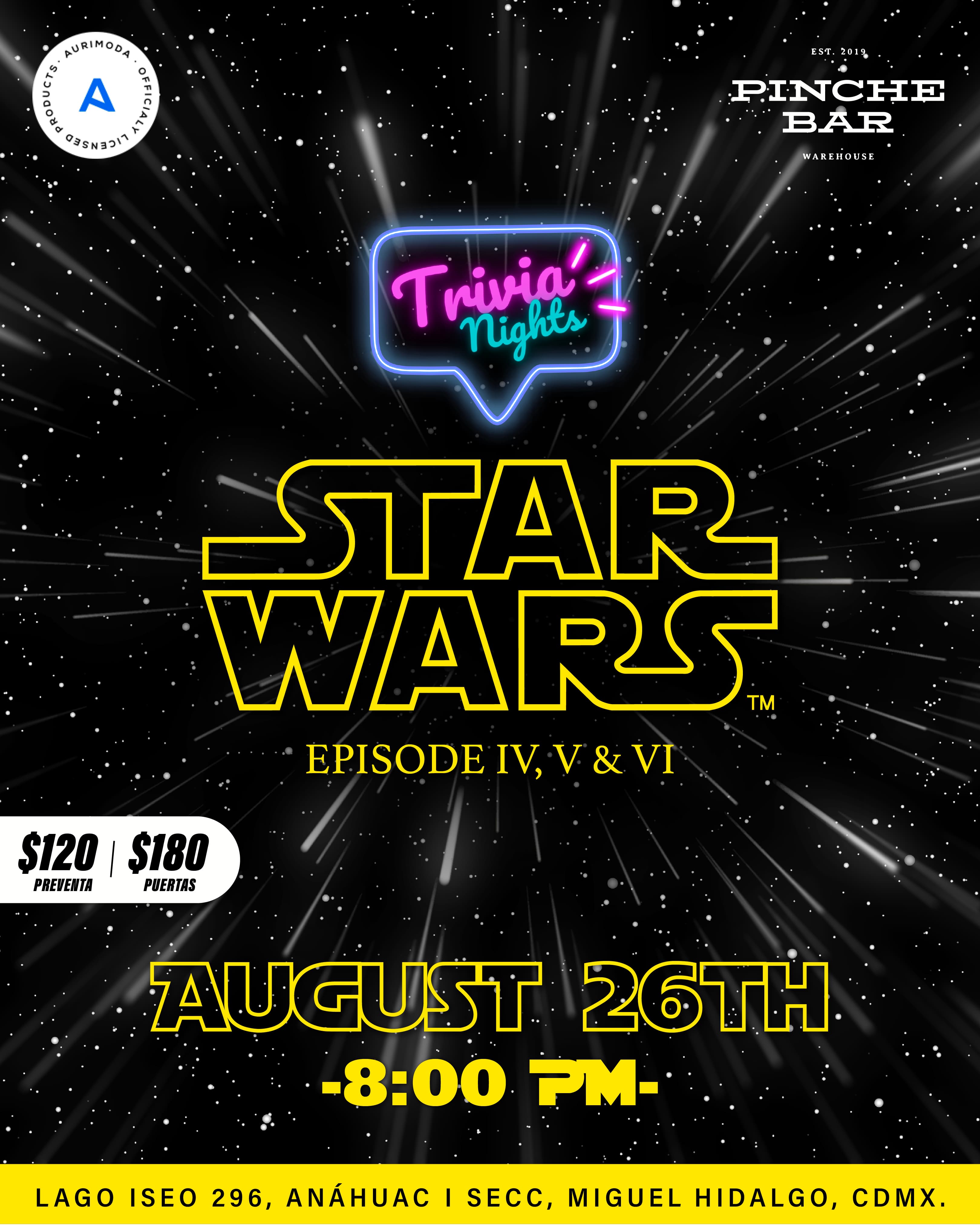 Trivia Nights: Star Wars