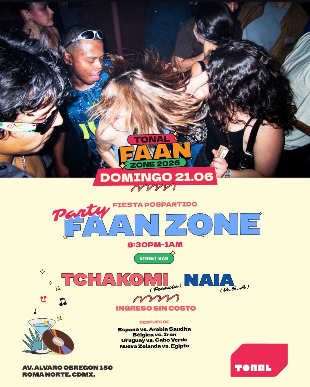 Tonal Faan Zone 2026 — Party Faan Zone (Fiesta Pospartido)