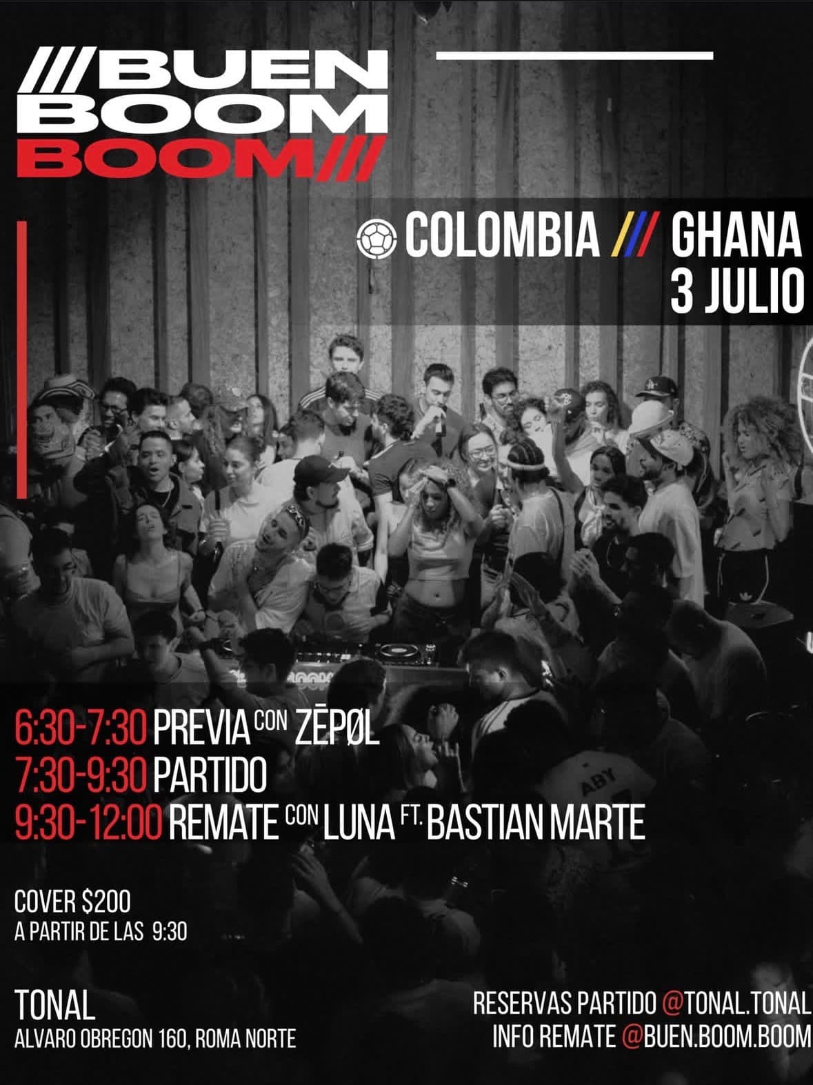 Buen Boom Boom — Colombia vs Ghana (Fiesta Pospartido)