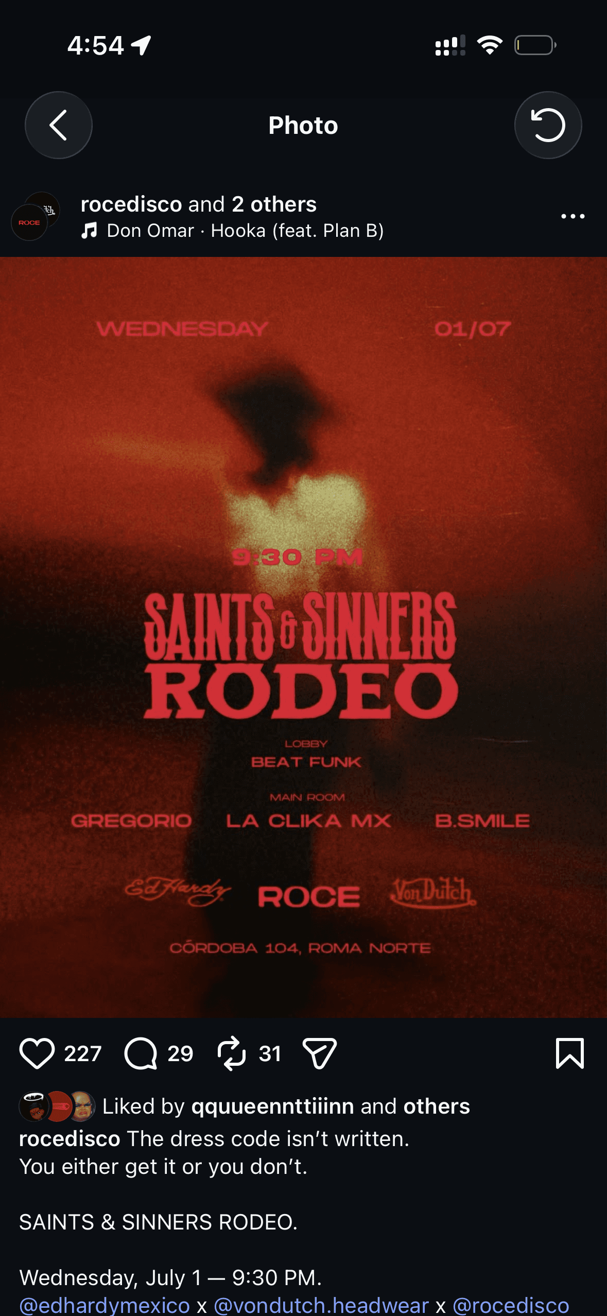 Saints & Sinners Rodeo at Roce