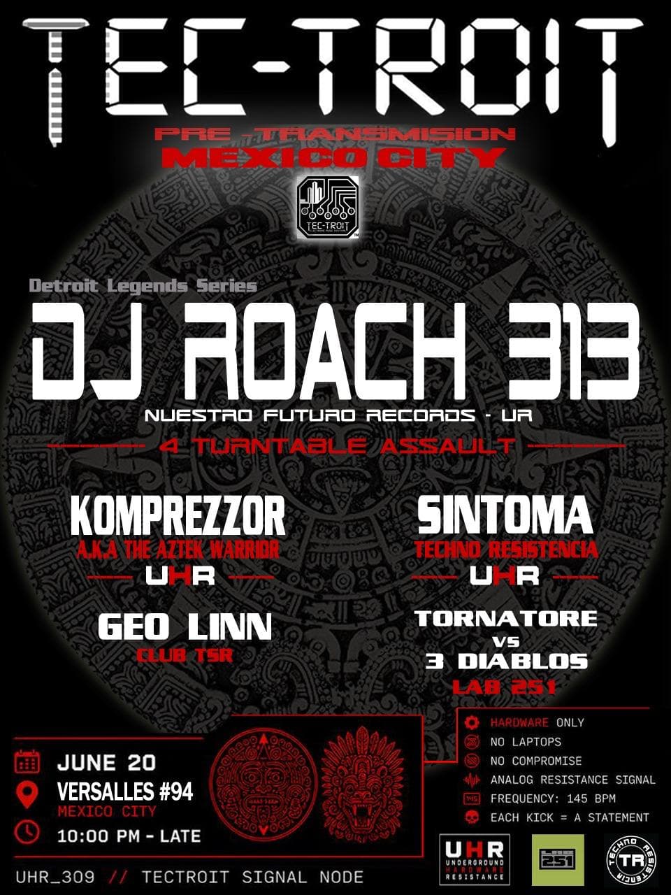 Underground Hardware Resistance & Techno Resistencia presents: Tectroit Pre Frequency
