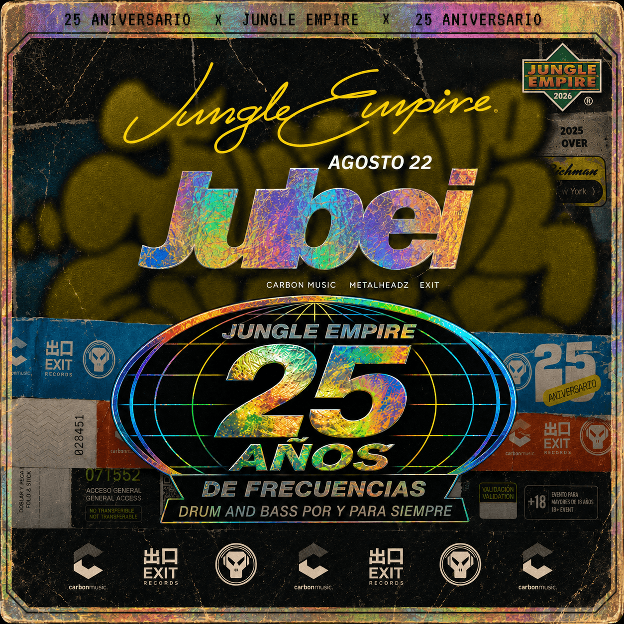 Jubei@25 años Jungle Empire DNB México